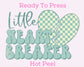 Little Blue Checkered Heartbreaker Distressed (Boy) Valentine's Day DTF TRANSFER