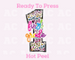 First Grade (Pink Leopard)  1st Grade DTF TRANSFER or UV DTF STICKER