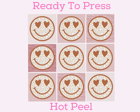 Happy Hearts Collage Valentines Day DTF TRANSFER or UV DTF STICKER