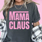 Pink Mama Claus DTF TRANSFER or UV DTF STICKER or UV DTF STICKER DECAL