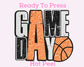 Faux Sequins Basketball Game Day DTF TRANSFER or UV DTF STICKER