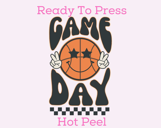 Basketball Game Day (Checkered) DTF TRANSFER