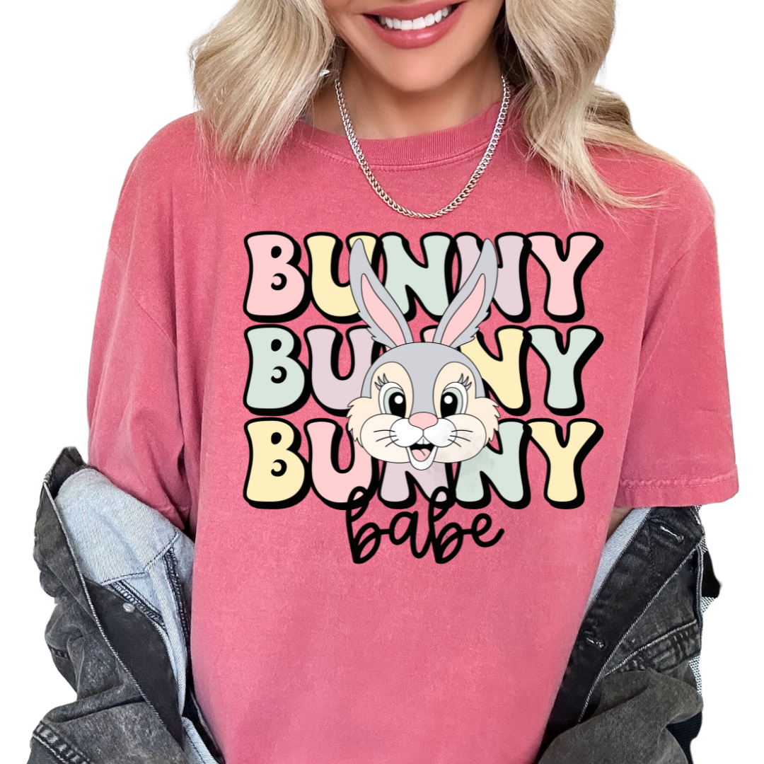 Bunny Bunny Babe Easter DTF TRANSFER or UV DTF STICKER