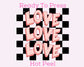 Checkered Love Valentine's Day DTF TRANSFER