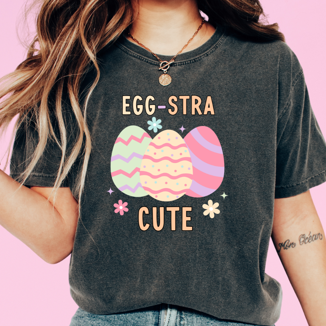 Egg-Stra Cute (Pastel)  Easter DTF TRANSFER