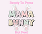 Mama Bunny (Pastel) Easter DTF TRANSFER or UV DTF STICKER or UV DTF STICKER