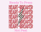 Heartbreaker With A Checkered Bolt Valentines Day DTF TRANSFER or UV DTF STICKER