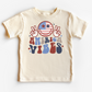 America Vibes Smiley Patriotic DTF TRANSFER or UV DTF STICKER