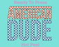 Checkered American Dude Patriotic DTF TRANSFER or UV DTF STICKER