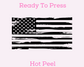 American Flag Patriotic DTF TRANSFER or UV DTF STICKER DECAL