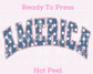 Varsity America Stars DTF TRANSFER or UV DTF STICKER