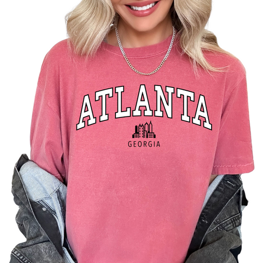 Varsity Atlanta Georgia Trendy DTF TRANSFER