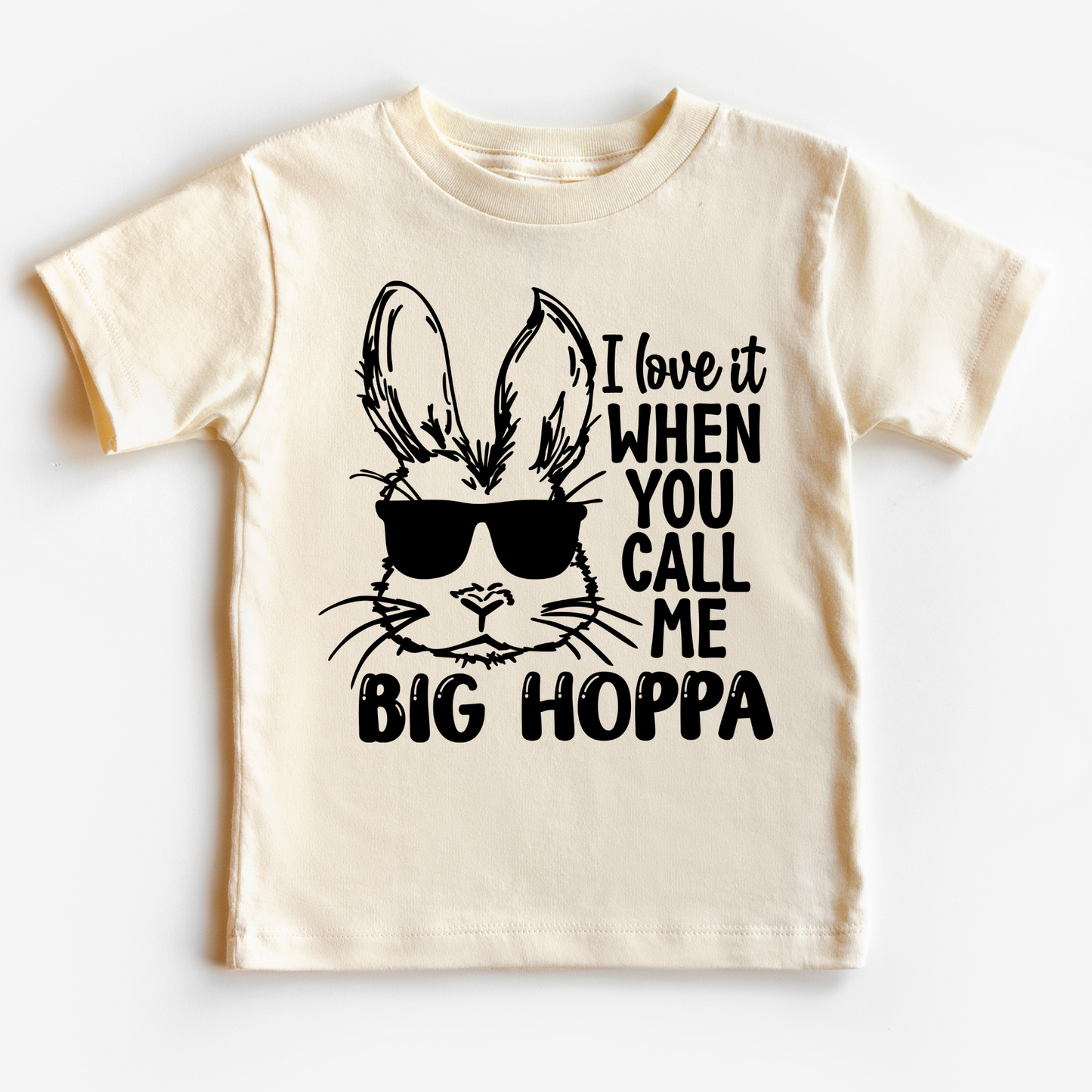 Big Hoppa Bunny (Black) Easter DTF TRANSFER