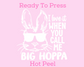 Big Hoppa Bunny (White) Easter DTF TRANSFER or UV DTF STICKER or UV DTF STICKER