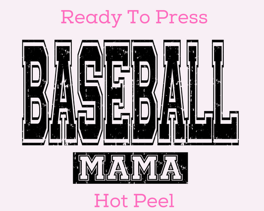 Varsity Baseball Letter Mama DTF TRANSFER or UV DTF STICKER
