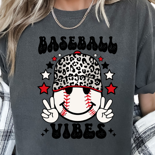 Baseball Vibes Baseball DTF TRANSFER or UV DTF STICKER