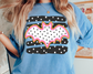 Bat Black Pink Stripes  Polka Dot Halloween DTF TRANSFER