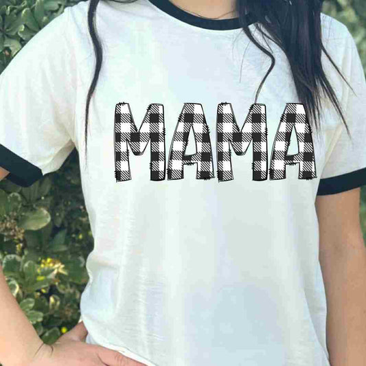 Mama Black Buffalo DTF TRANSFER or UV DTF STICKER or UV DTF STICKER DECAL