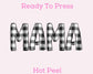 Mama Black Buffalo DTF TRANSFER or UV DTF STICKER or UV DTF STICKER DECAL