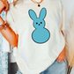 Blue Peep Easter DTF TRANSFER or UV DTF STICKER or UV DTF STICKER