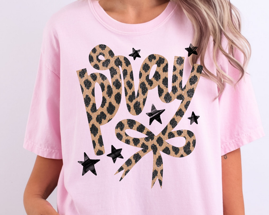 Leopard Pray Religious DTF TRANSFER