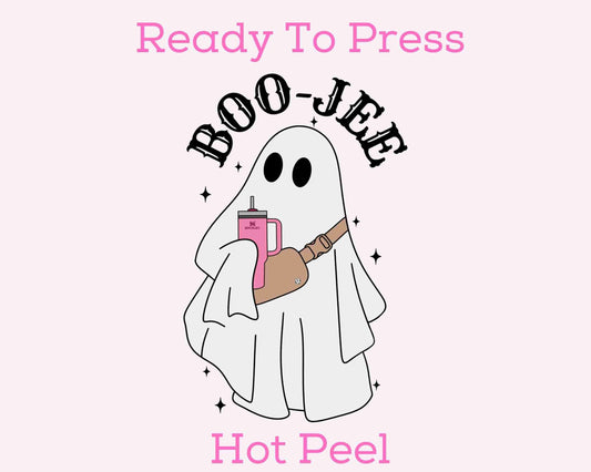 Boo-Jee Ghost Babe (Black) DTF TRANSFER