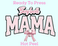 Coquette Bow Baseball Mama DTF TRANSFER