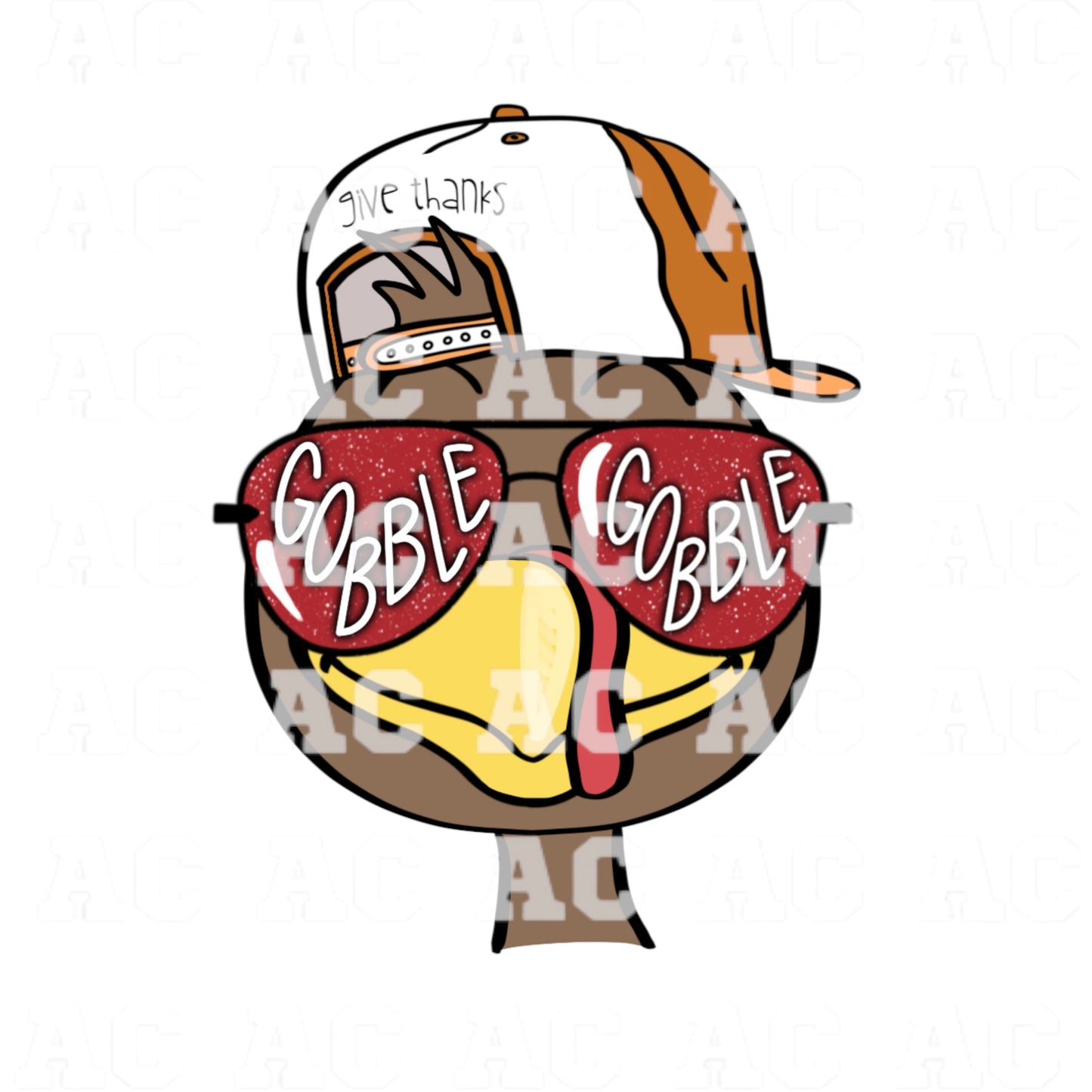 Boy Turkey DTF TRANSFER or UV DTF STICKER DECAL