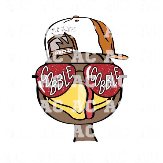 Boy Turkey DTF TRANSFER or UV DTF STICKER DECAL