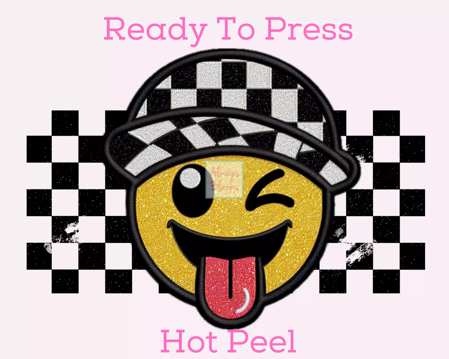 Boy Smiley (Distressed) DTF TRANSFER or UV DTF STICKER DECAL