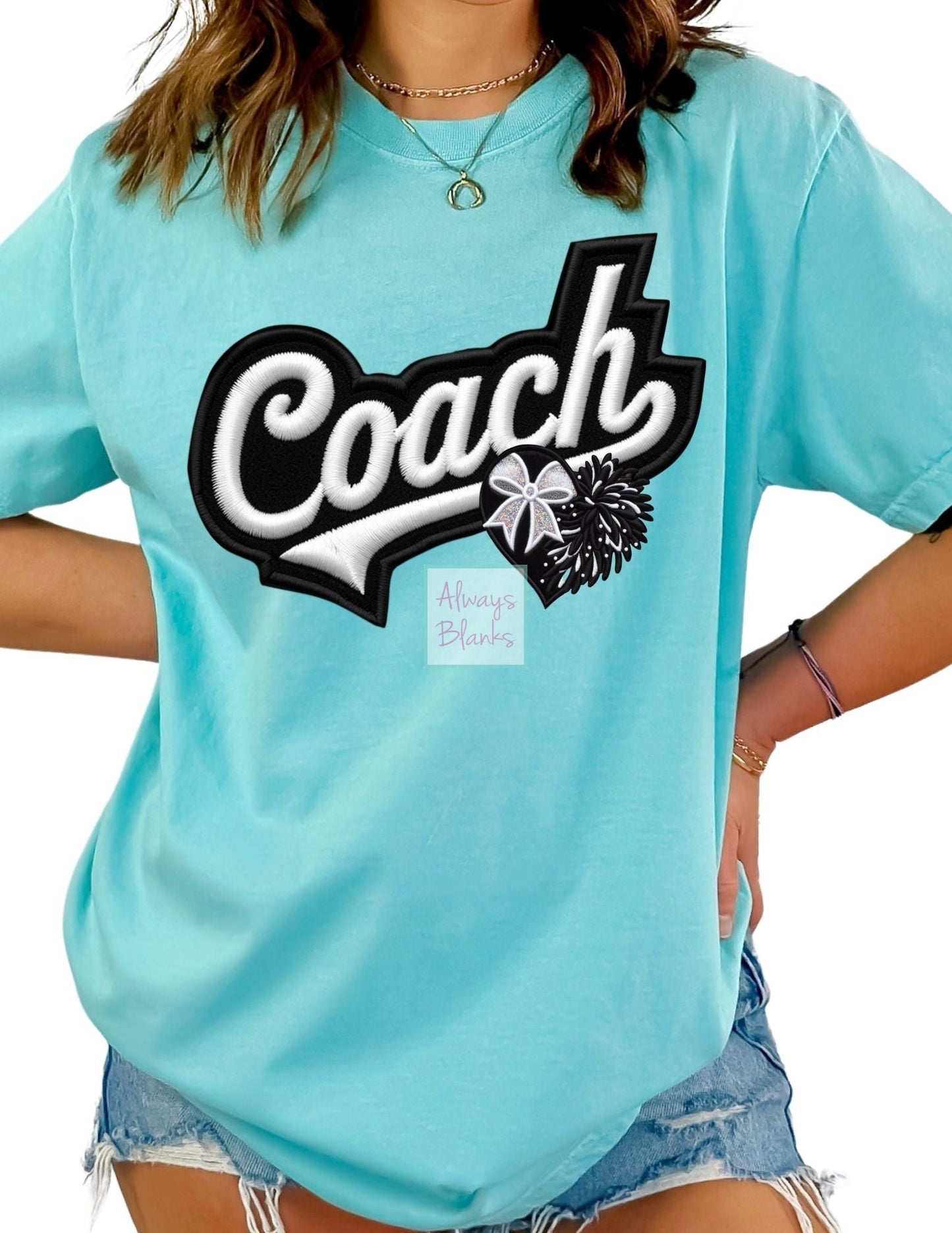 Cheer Coach DTF TRANSFER  or UV DTF STICKER DECAL or UV DTF STICKER