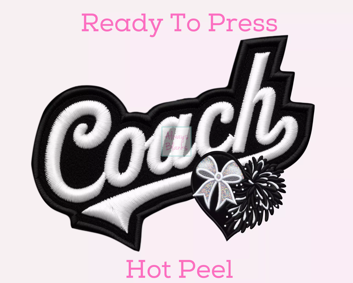 Cheer Coach DTF TRANSFER  or UV DTF STICKER DECAL or UV DTF STICKER