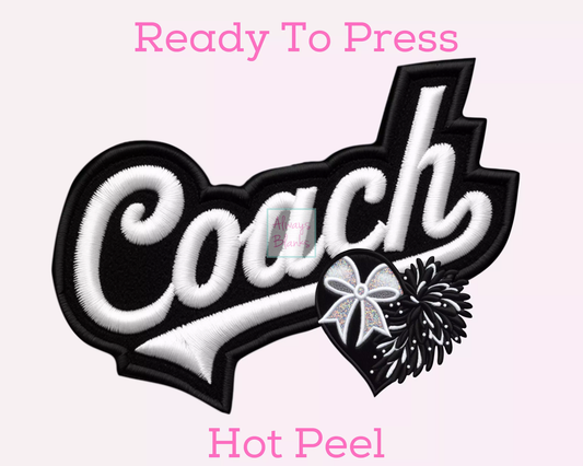 Cheer Coach DTF TRANSFER  or UV DTF STICKER DECAL or UV DTF STICKER