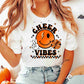 Orange Cheer Vibes DTF TRANSFER or UV DTF STICKER