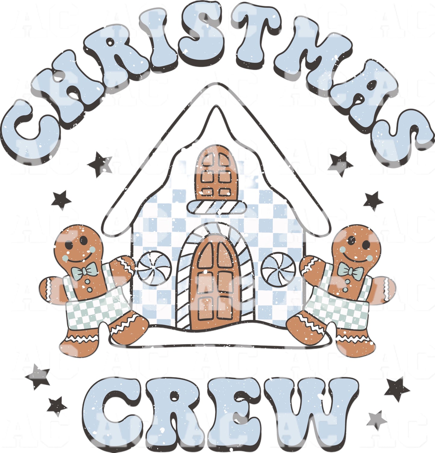 Christmas Crew Boy DTF TRANSFER or UV DTF STICKER