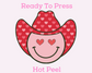 Happy Heart Cowboy Valentines Day DTF TRANSFER or UV DTF STICKER