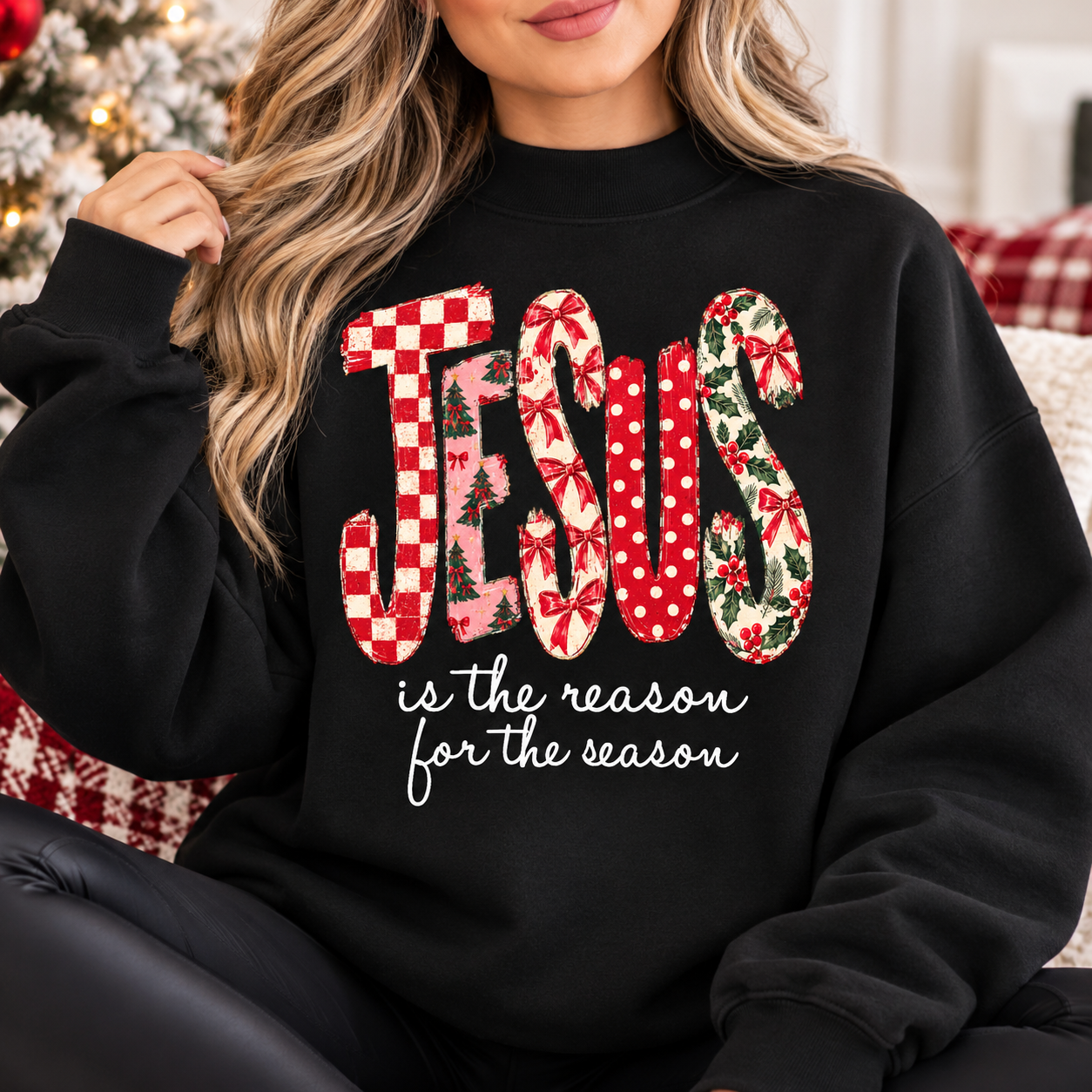 Jesus is the Reason for the Season Christmas Faith Based Religious DTF TRANSFER