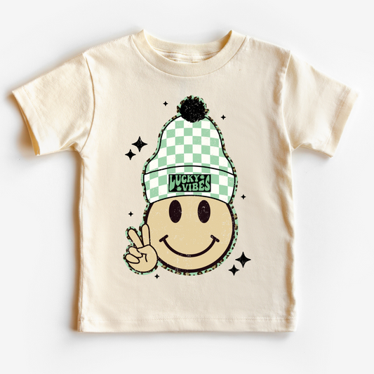 Lucky Vibes Beanie (Distressed) St. Patrick's Day DTF TRANSFER or UV DTF STICKER DECAL