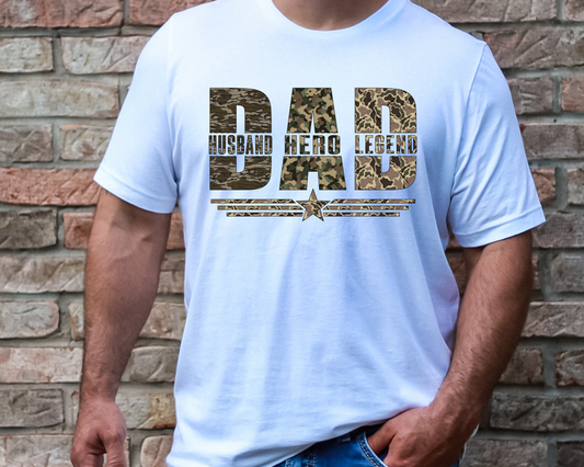 Camo Dad Father's Day DTF TRANSFER or UV DTF STICKER