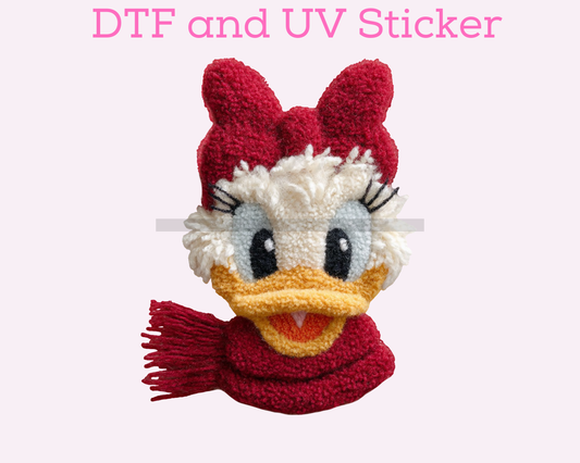 Magical Duck Christmas DTF TRANSFER or UV DTF STICKER