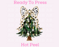 Dalmatian Coquette Bow Christmas (Faux Glitter) Christmas DTF TRANSFER  or UV DTF STICKER