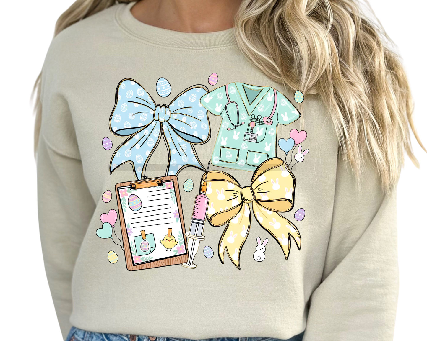 Nurse Easter Coquette Nurse DTF TRANSFER