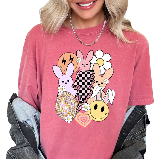 Pastel Easter Collage DTF TRANSFER or UV DTF STICKER or UV DTF STICKER