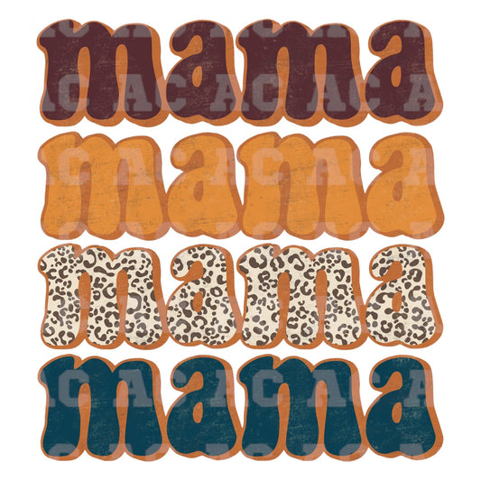 Fall MAMA DTF TRANSFER or UV DTF STICKER DECAL