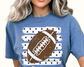 Polka Dot Stripes with Football DTF Transfer