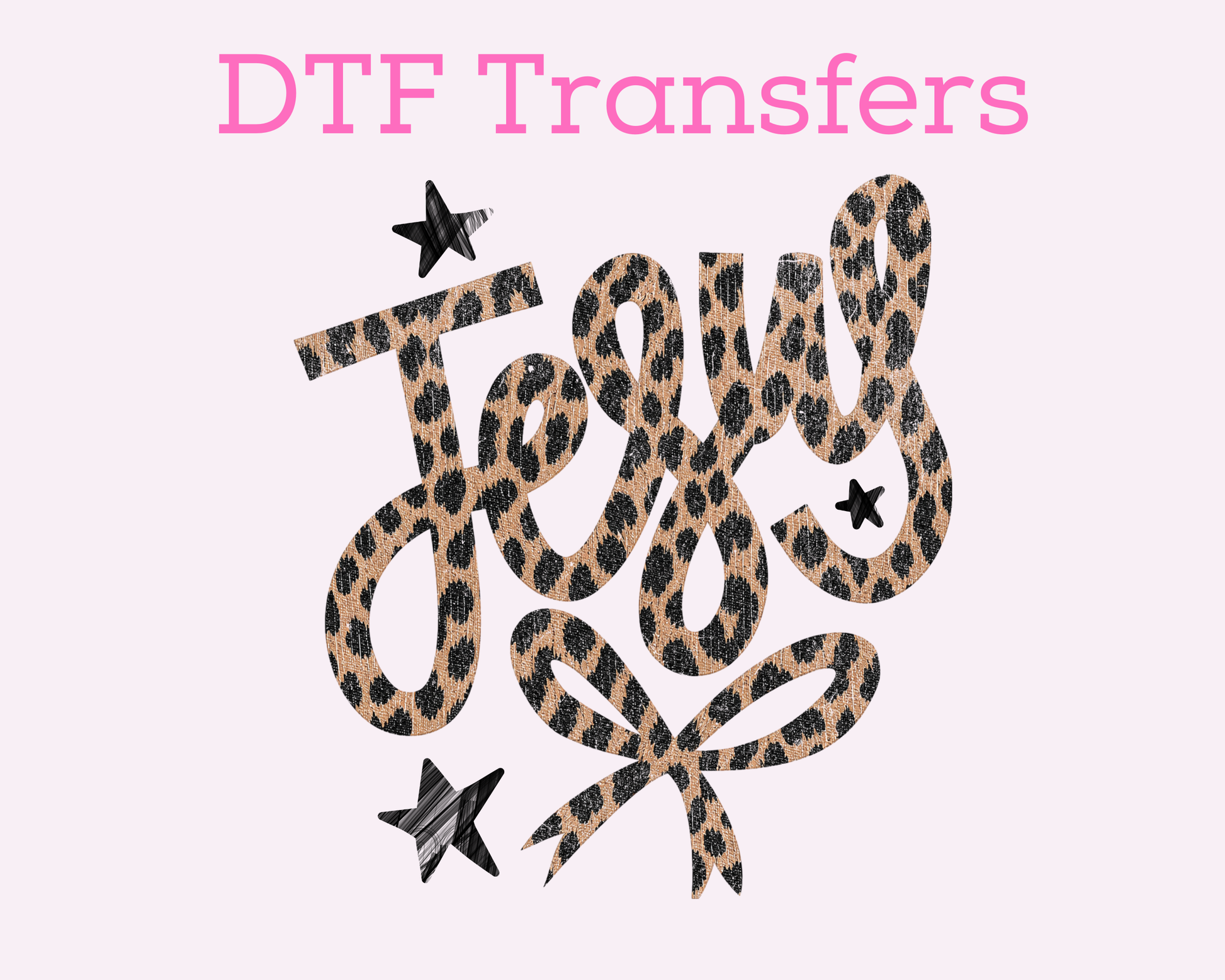 Leopard Jesus Faith Based Religious DTF TRANSFER