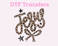 Leopard Jesus Faith Based Religious DTF TRANSFER
