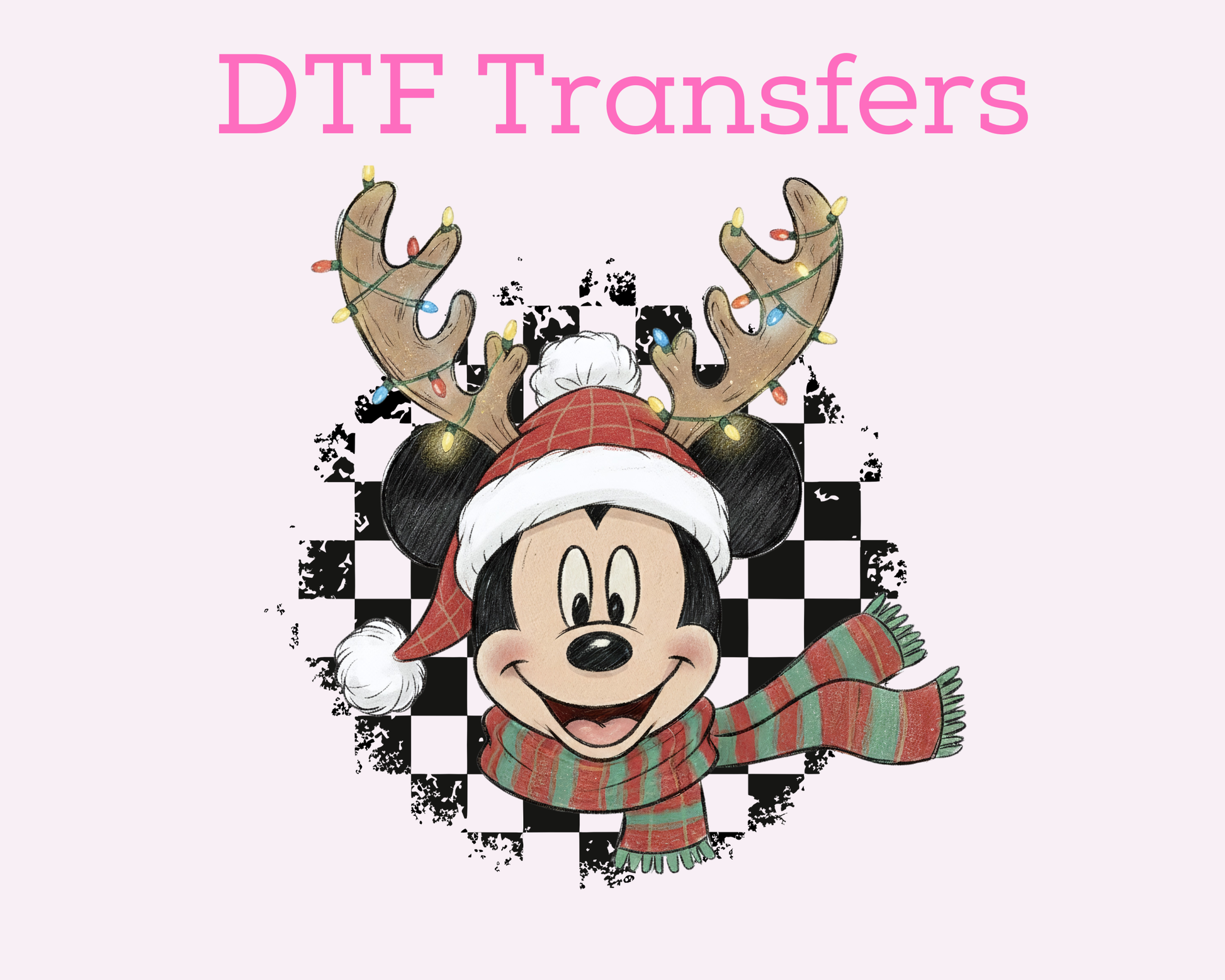 Reindeer Mickkey Magical Christmas DTF TRANSFER