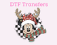 Reindeer Minnnie  Magical Christmas DTF TRANSFER