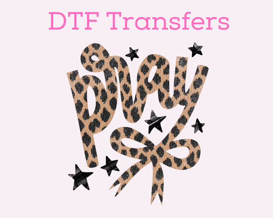 Leopard Pray Religious DTF TRANSFER